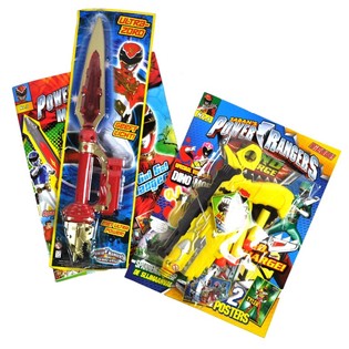 ***SUPERBILLIG*** POWER RANGERS OVERRASKELSESPAKKE, INKLUDERT LEKET&Oslash;Y! (12 stk.)
