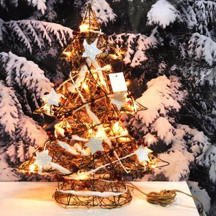 Stort Lysende Dekorasjonsjuletre 50 cm (1 stk.)