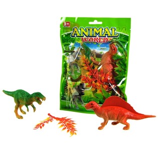 ANIMAL WORLD / DINOSAURLEKESETT (12 stk.)