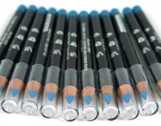 Eyeliner & Lipliner Lyseblå (12 stk.)