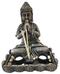 Dekorativ Buddha med Telys & Røkelse (1 stk.)