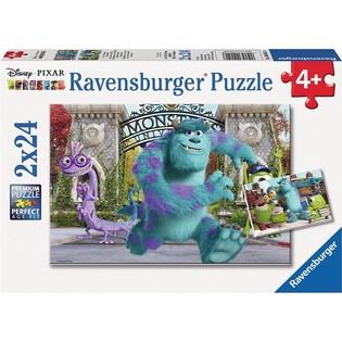 DISNEY PIXAR MONSTERS UNIVERSITY PUSLESPILL 2-I-1 (4 stk.)