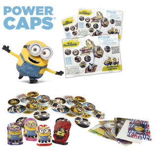 MINIONS POWER CAPS FUN PACK SKIVESKYTERE I BLINDBAG (100 stk.)
