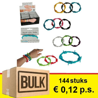 ***BULK-TILBUD*** PIGGTR&Aring;DARMB&Aring;ND I DISPLAY (144 stk.)