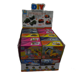 BYGGEKLOSSER BRICKS - MIX-SERIE I DISPLAY (20 stk.)