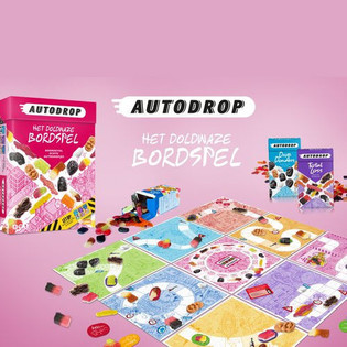 Autodrop Spill - Det Gale Brettspillet med Godteri (2 stk)