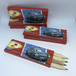 Disney Cars Fargeblyanter - 4-pakning i Eske (48 stk.)