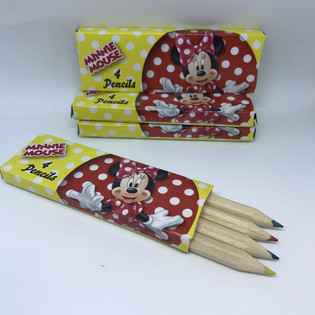 Disney - Minnie Mouse Sm% Fargeblyanter 4 stk. i Eske (48 stk.)