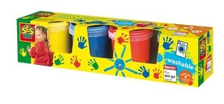 SES Fingermaling, malingssett 4x150ml (4 farger) (1 stk.)