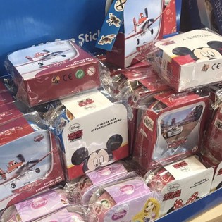DISNEY MIX KLISTERMERKER I DISPENSER (48 stk.)