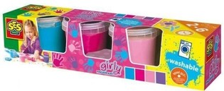 Ses Fingermaling Girly, Malesett 4x150ml (1 stk.)