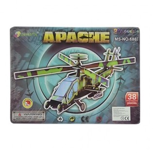 Stort 3D-puslespill – Apache-helikopter (3 stk.)