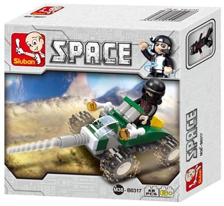 Sluban Space Vehicle M38-B0317 Romkj&oslash;ret&oslash;y Byggeklosser (1 stk.)