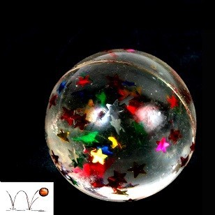 SPRETTBALLER MED STJERNER - &Oslash; 3 CM (48 stk.)