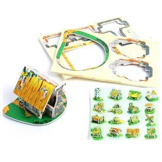LITE 3D-PUSLESPILL - HUS (48 stk.)