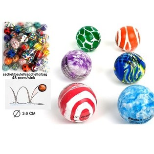 MIX SPRETTERBALLER - Ø 3.6 CM (48 stk)