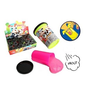 PUTTY STINK-SLIM NEONFARGER I DISPLAY, 70g (24 stk)