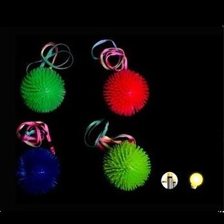 LYSENDE LED-PIGGBALLER TIL NAKKEN I DISPLAY (12 stk.)