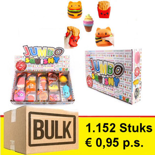 MEGA BULK-TILBUD - JUMBO SQUISNY i DISPLAY (1 152 stk.)