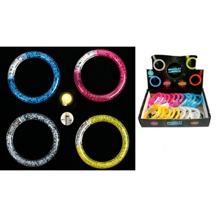 LYSENDE LED-ARMBÅND I DISPLAY (24 stk.)