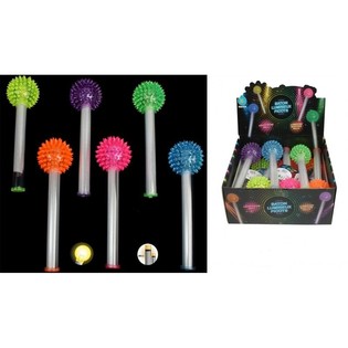 LYSENDE LED-STAVER MED PIGGBALL I DISPLAY (12 stk.)