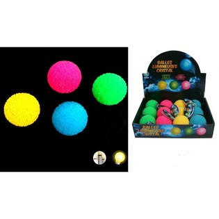 Store Lysende Krystallsprettballer &Oslash; 6,5 cm (12 stk)