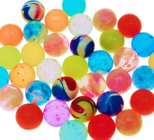 MIX STUDSEBALLER Ø2 cm (100 stk.)