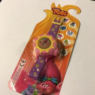 TROLLS PROJEKSJONSKLOKKE PÅ KORT (12 stk.)