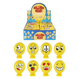 Ballonghoder Smileys med Fot &ndash; 240 stk. Display
