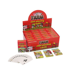 MINI-SPILLEKORT – MODELL BONDEGÅRD I DISPLAY (24 stk.)