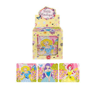Prinsessepuslespill, 13x12 cm i Display (108 stk.)