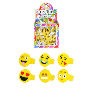 Barneringer modell: Smiley i display (156 stk.)