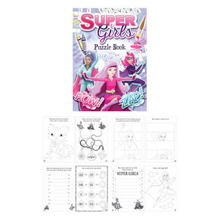 SUPER GIRLS PUSLESPILLBOK (48 stk.)