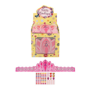 Justerbare Prinsessekroner i Kartong i Display (84 stk.)