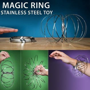Magiske Ringer / Flow Rings - Kinetic 3D - S&Oslash;LV | P&Aring; KORT (12 stk.)