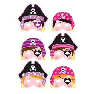 PIRATMASKER I SKUM - JENTER (24 stk.)