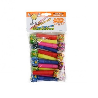 12 STK SMILEY RULLETUNGER (12-SETT)