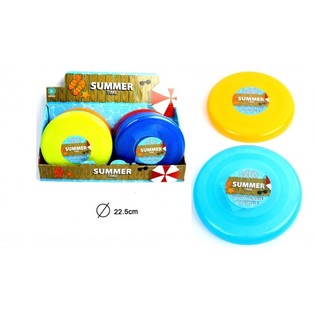 SUMMER TIME &ndash; Fargerike Frisbeer med Glitter i Display (24 stk.)