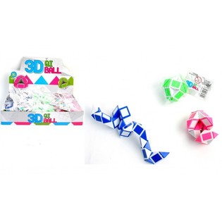 3D-ball Puslespill 'Lag din egen slange' i Display (24 stk.)