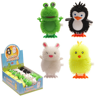 HAPPY HOPPER OPPTREKKBARE DYR I DISPLAY (24 stk.)