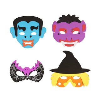Mix Halloween-masker i Foam (24 stk.)