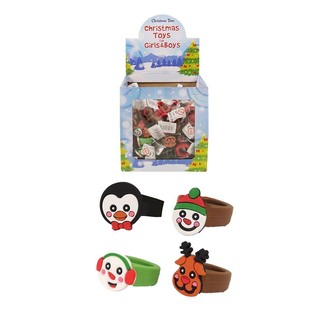 Barneringer Silikon: Julefigurer i Display (156 stk.)