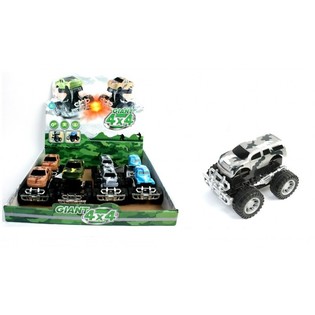 Store Monster Trucks med Friksjon i Display (12 stk.)