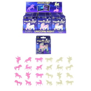 GLOW IN THE DARK ENHJ&Oslash;RNINGER FOR TAK I DISPLAY (24 stk.)