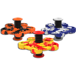 SPRINGING FLIP SPINNER - Med Print | MIX FARGER (10 stk.)