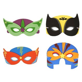 Miks av Superheltmasker i Skum (24 stk.)