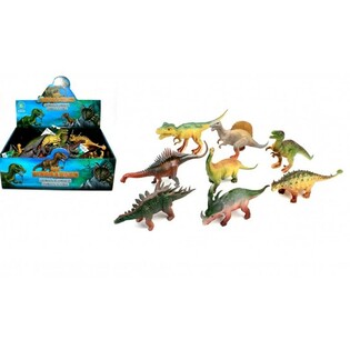 MIX DINOSAURER, CA. 17 CM H&Oslash;Y I DISPLAY (16 stk.)