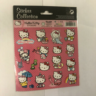 STORE HELLO KITTY KLISTREMERKEARK, 20x16 cm (10 stk)