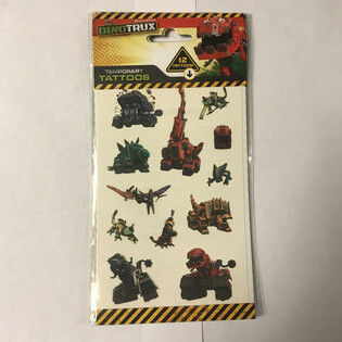 KLISTERMERKER: DINOTRUX, M&aring;l 20 x 10 cm (10 stk.)