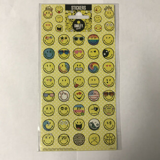 Klistremerker SMILEY WORLD, 20 x 10 cm (10 stk.)